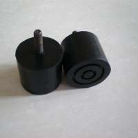 black treadmill cylindrical rubber bumper